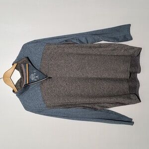 🌴Madeflex Blue and Gray Quarter Zip Sweater Size XL